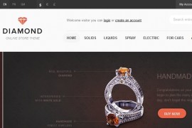 html珠宝首饰商城模板下载 小清新风格的英文网站