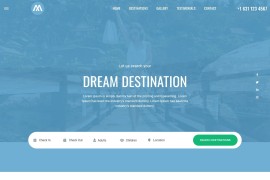 一站式环球旅行酒店预定网站源码 html5模板
