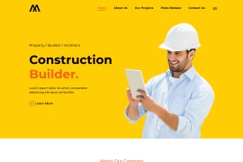 房地产建筑开发商网站源码 html5模板